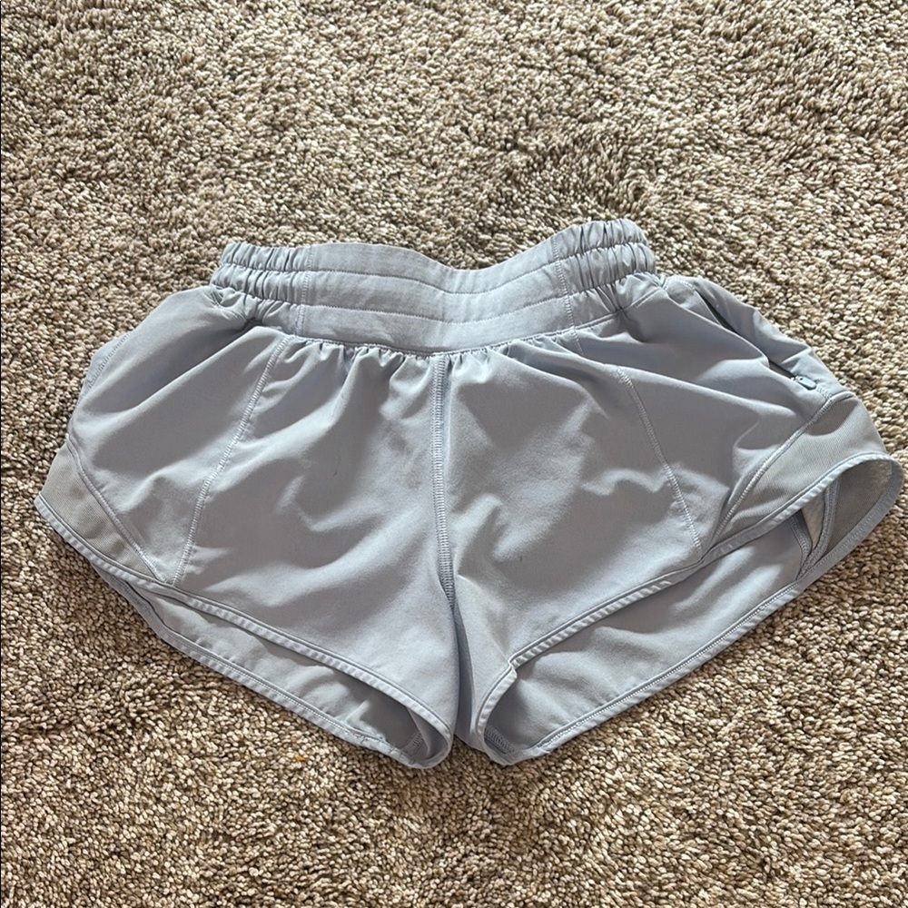 Women's light blue Shorts, 2.5 inch, low rise